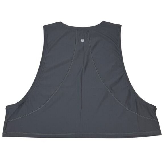 Lululemon Muscle Love Crop Tank Tough In Carbon Dust Size 12 - Picture 2 of 4